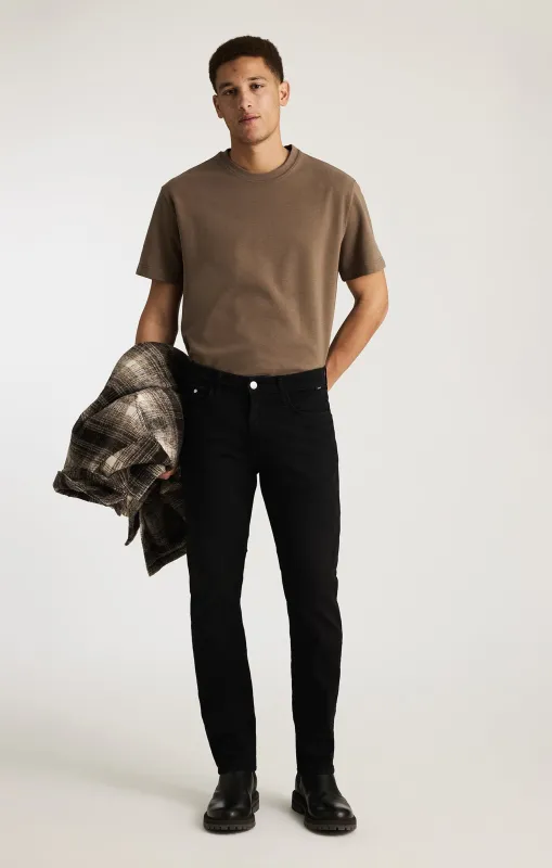 MARCUS SLIM STRAIGHT LEG IN SMOKE BRUSHED FEATHER BLUE made by Mavi