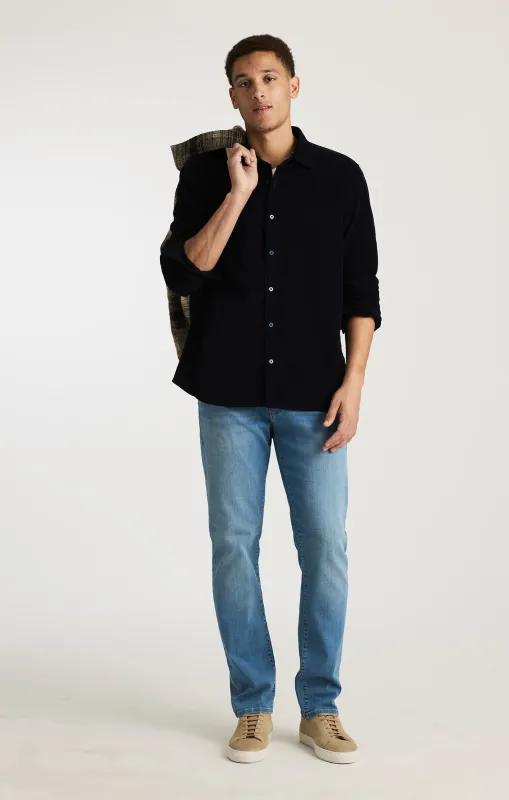 JAKE SLIM LEG IN LIGHT BRUSHED FEATHER BLUE sold by Mavi