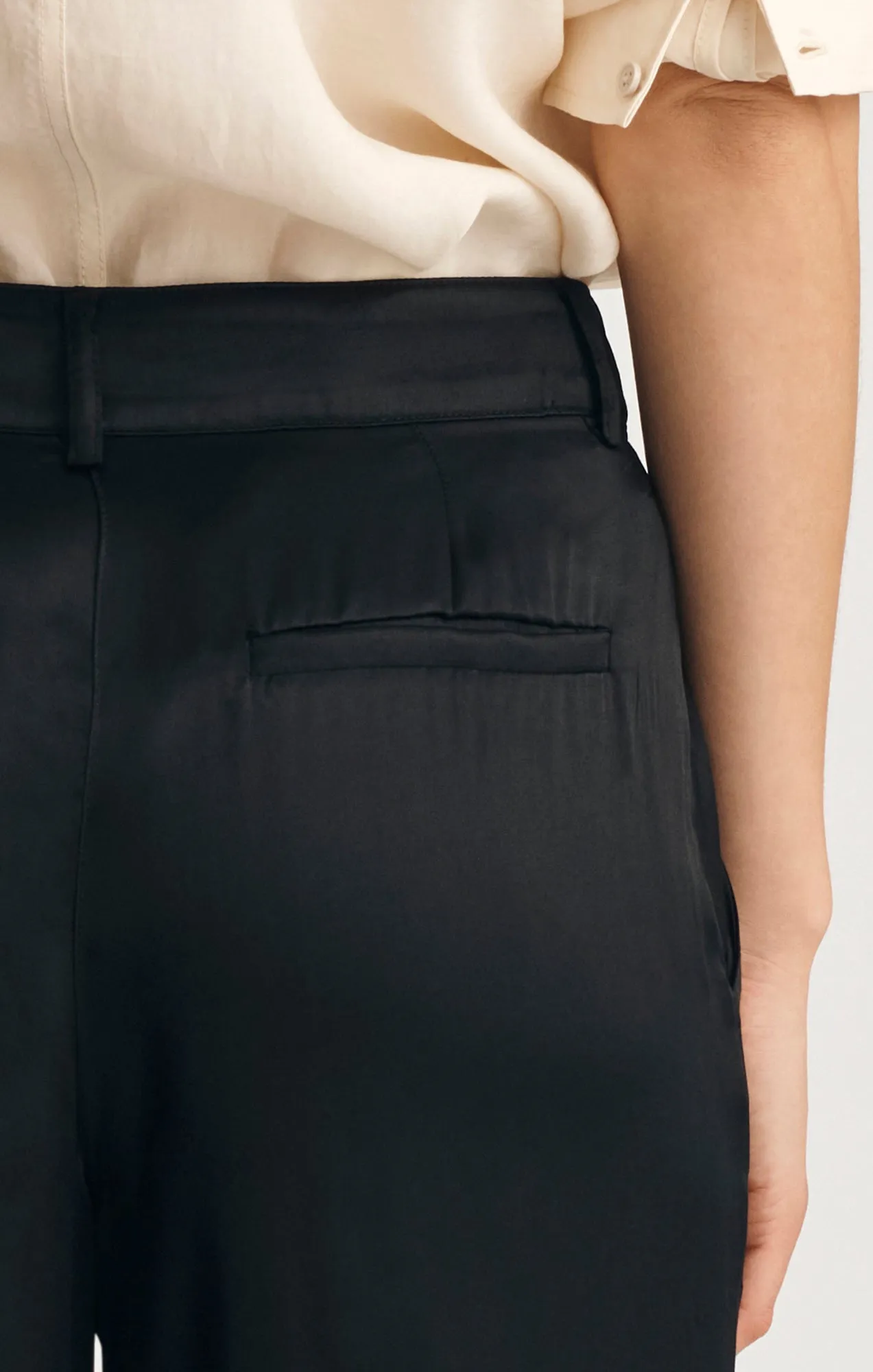 SATIN WIDE LEG PANTS IN BLACK sold by Mavi product image thumbnail 5