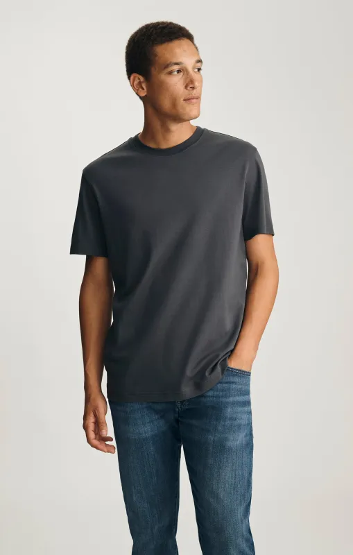 BASIC SHORT SLEEVE T-SHIRT IN ASPHALT sold by Mavi