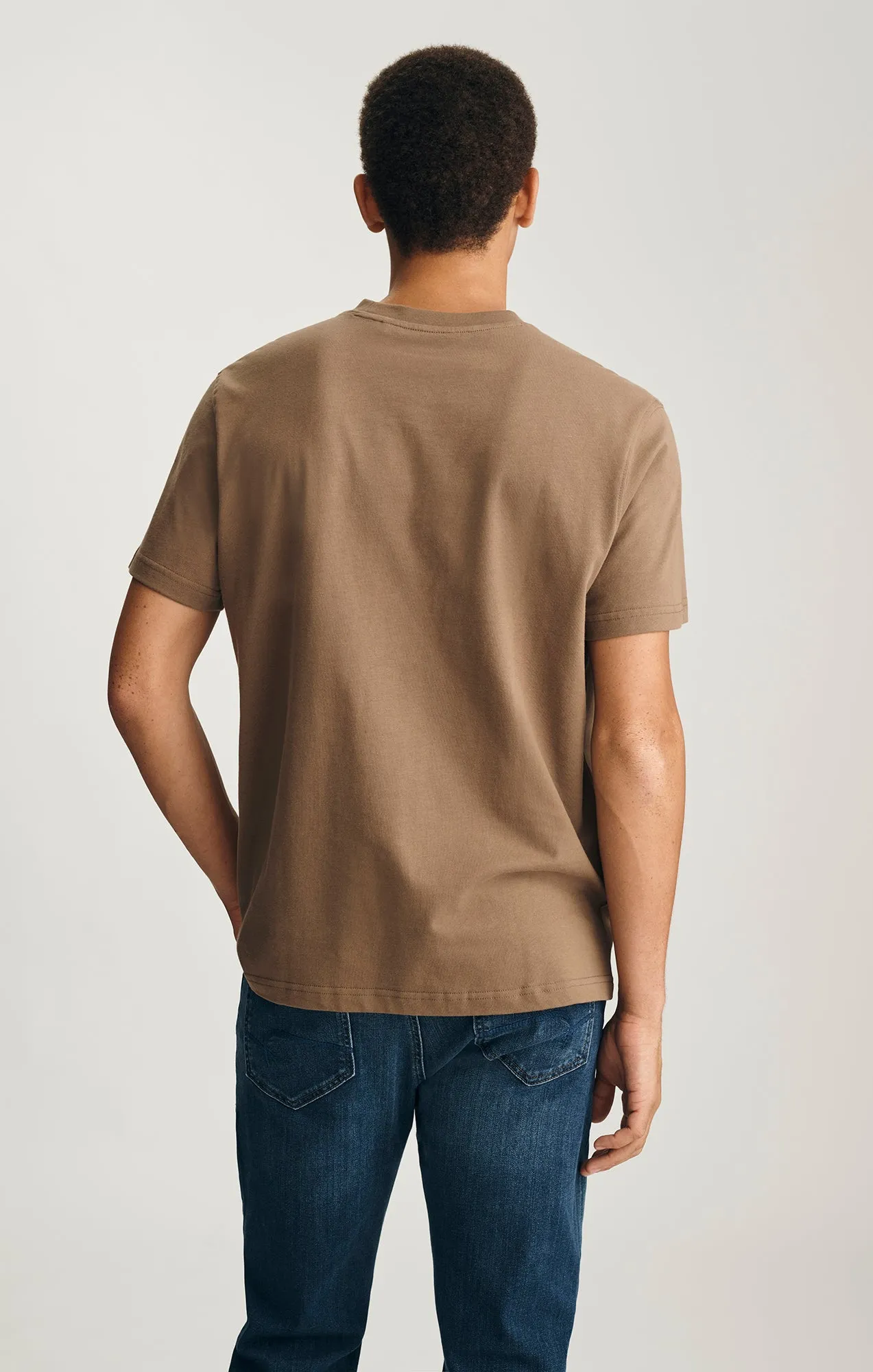 BASIC SHORT SLEEVE T-SHIRT IN SHITAKE sold by Mavi product image thumbnail 2