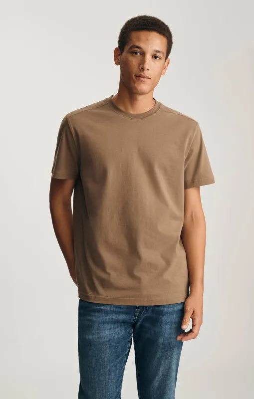 BASIC SHORT SLEEVE T-SHIRT IN SHITAKE sold by Mavi