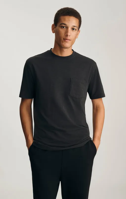 SLUB POCKET T-SHIRT IN PIRATE BLACK sold by Mavi