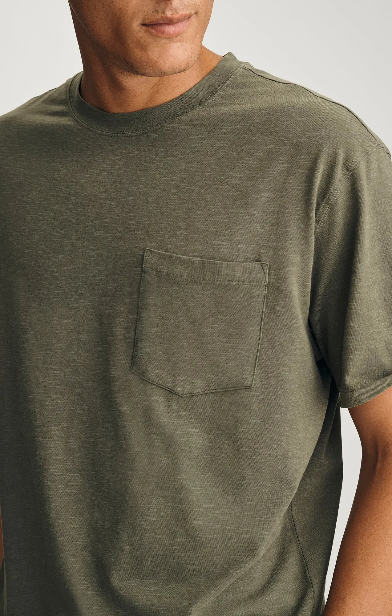 SLUB POCKET T-SHIRT IN GRAPE LEAF sold by Mavi product image thumbnail 3