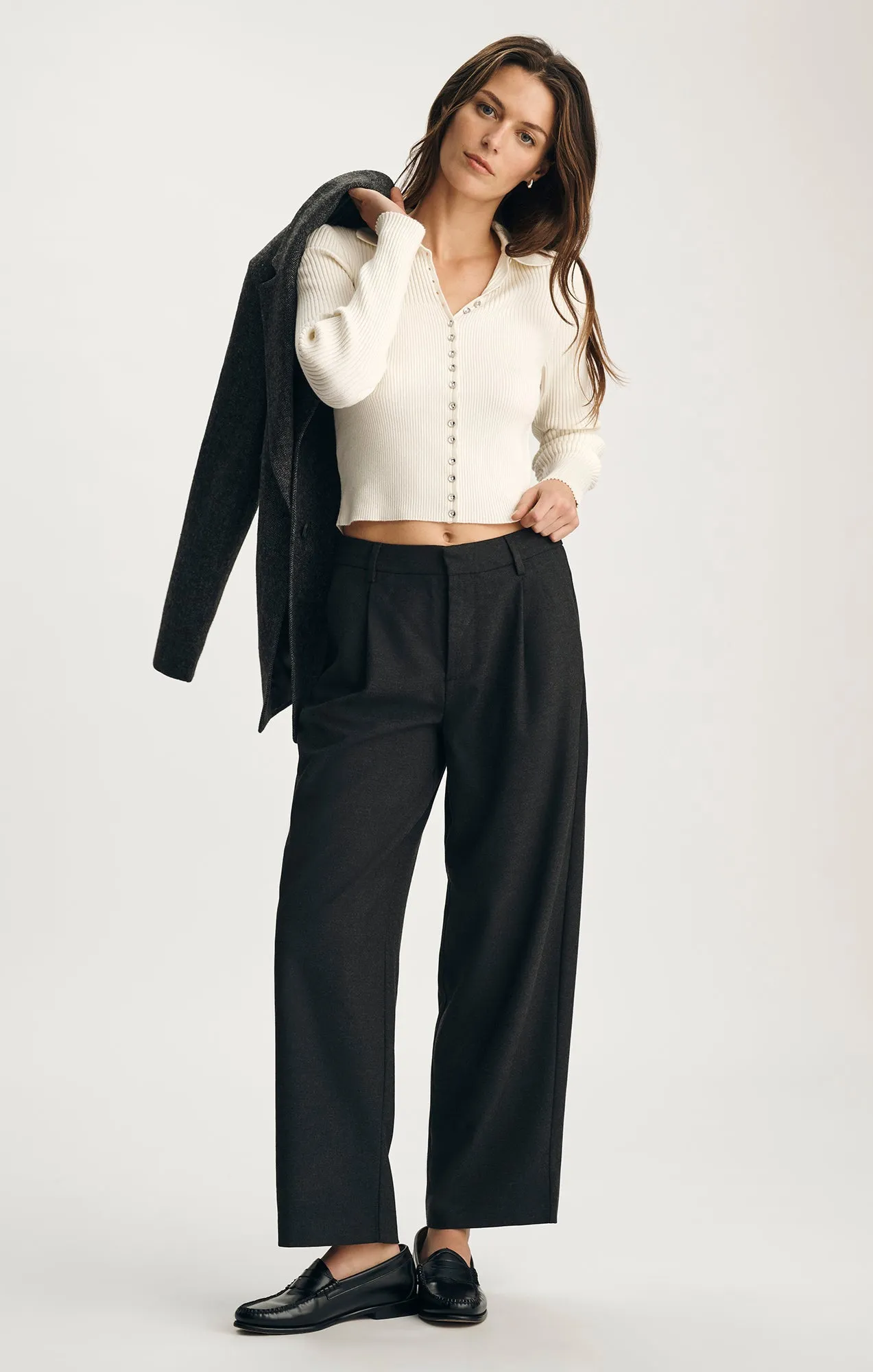 BUTTON-UP CARDIGAN IN COCONUT MILK sold by Mavi product image thumbnail 3