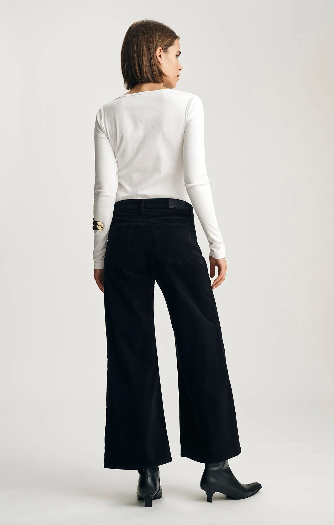 PALOMA WIDE LEG IN BLACK VELVET sold by Mavi product image thumbnail 2