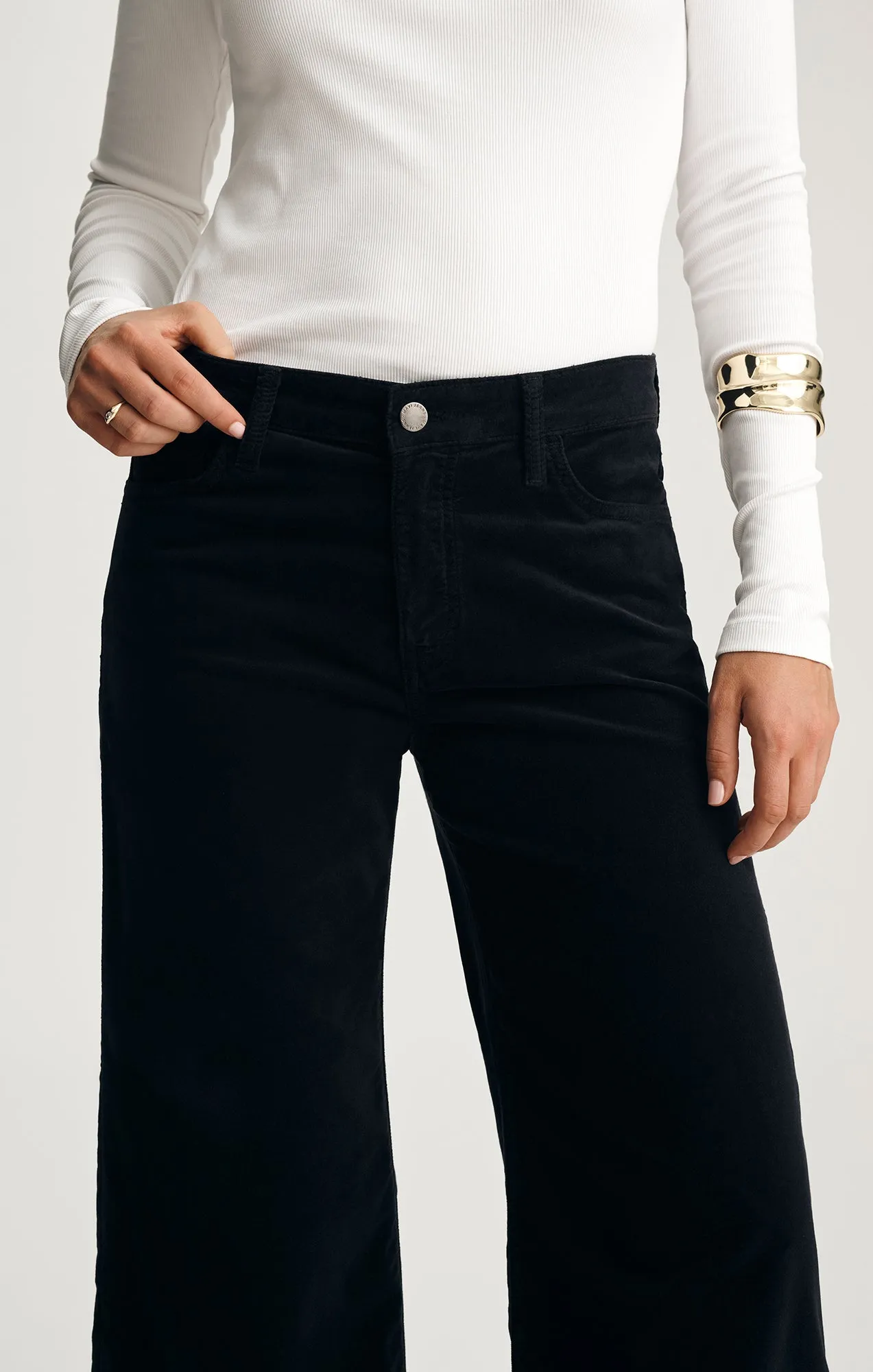 PALOMA WIDE LEG IN BLACK VELVET sold by Mavi product image thumbnail 4