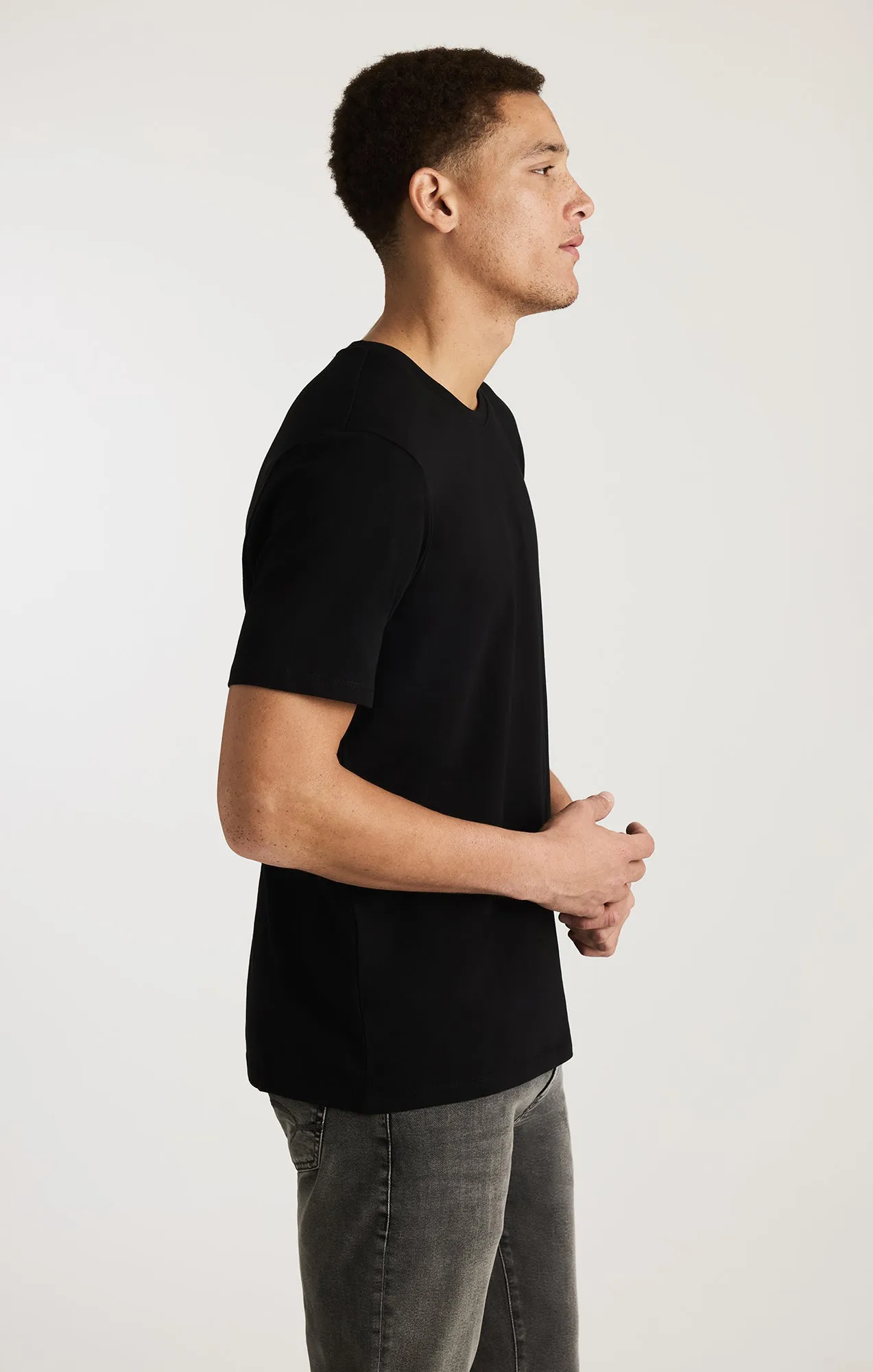 CREW NECK T-SHIRT IN BLACK sold by Mavi product image thumbnail 2