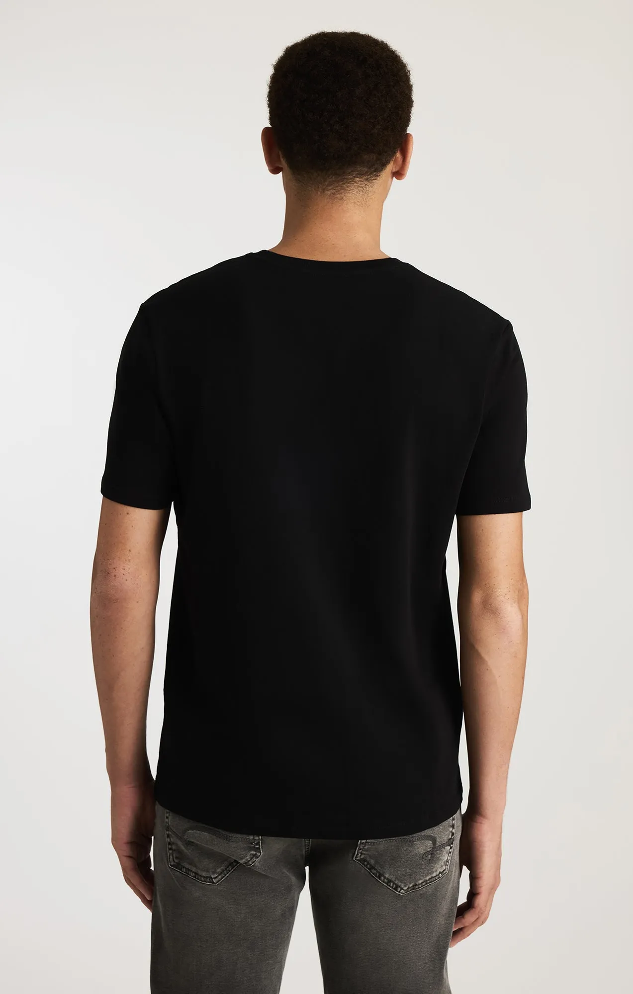 CREW NECK T-SHIRT IN BLACK sold by Mavi product image thumbnail 3