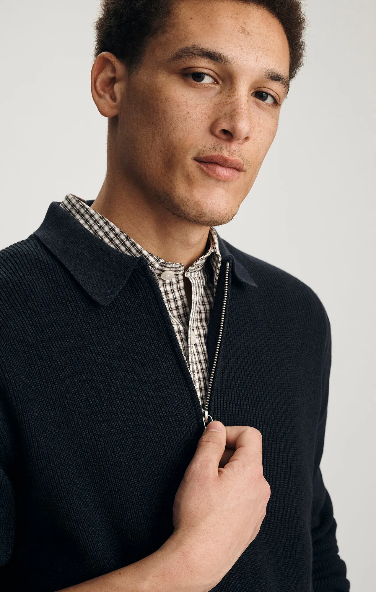 RAGLAN HALF ZIP SWEATER IN NIGHT SKY sold by Mavi product image thumbnail 3