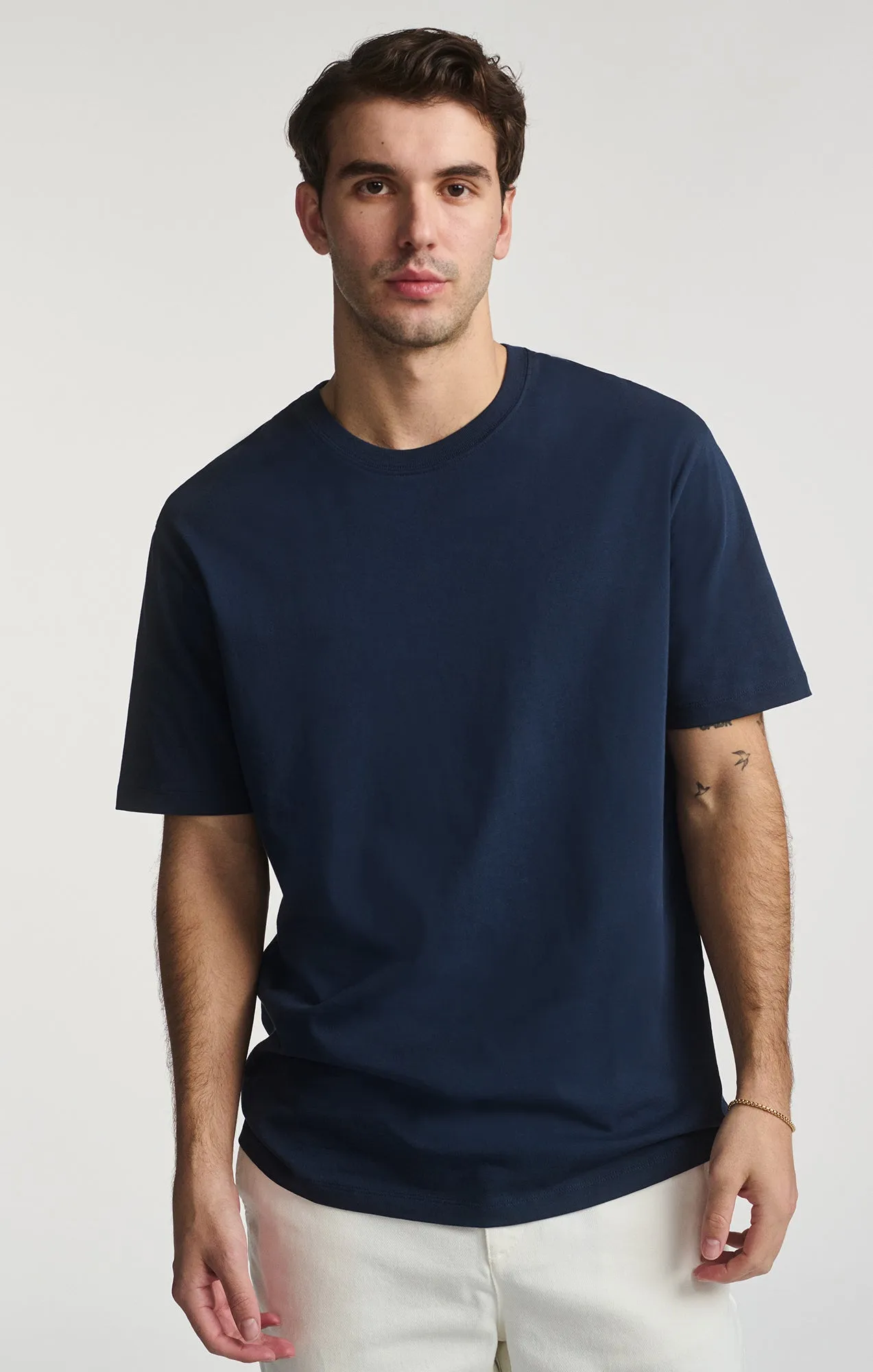 BASIC SHORT SLEEVE T-SHIRT IN BLACK IRIS sold by Mavi product image thumbnail 4