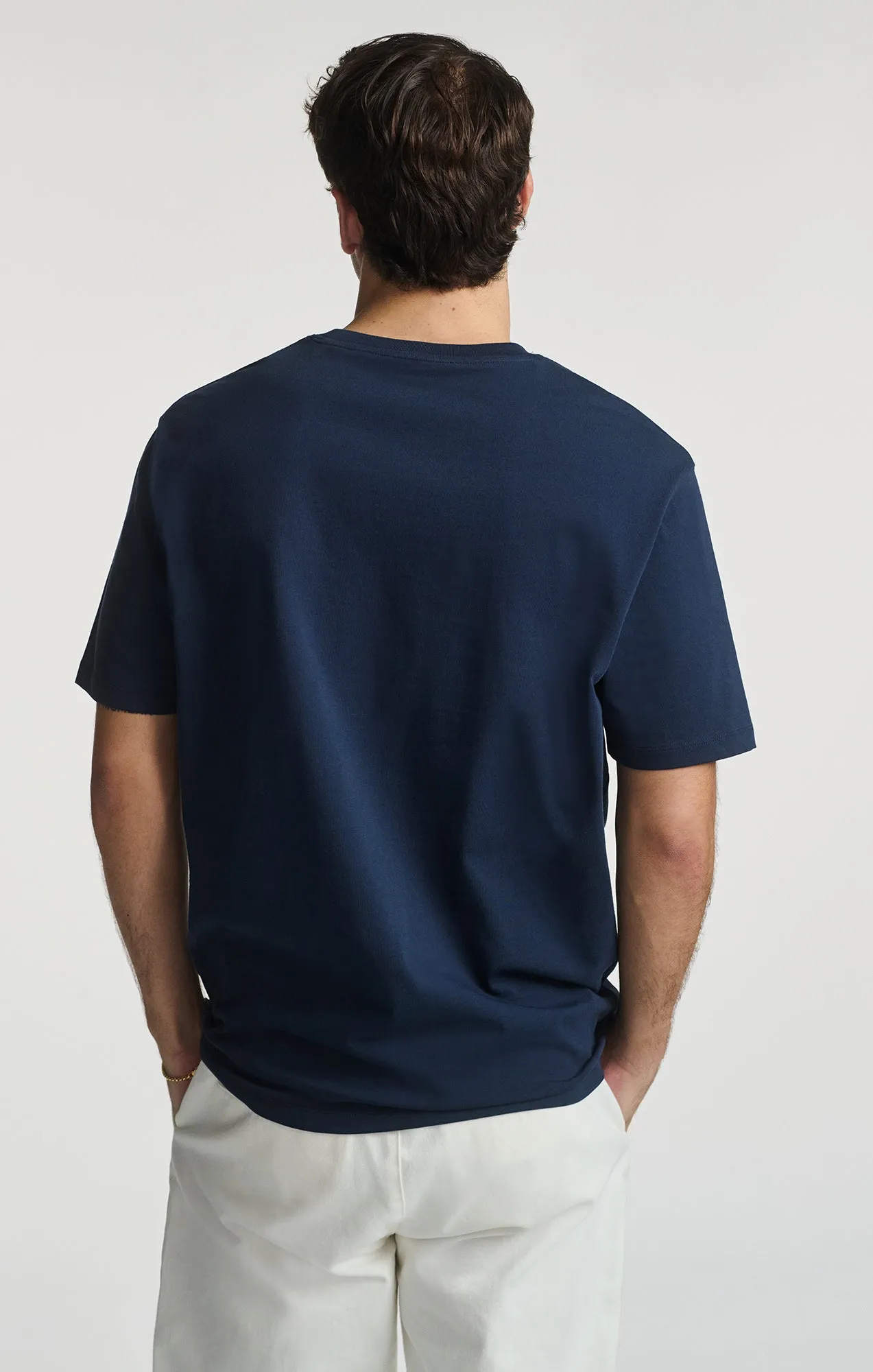 BASIC SHORT SLEEVE T-SHIRT IN BLACK IRIS sold by Mavi product image thumbnail 3