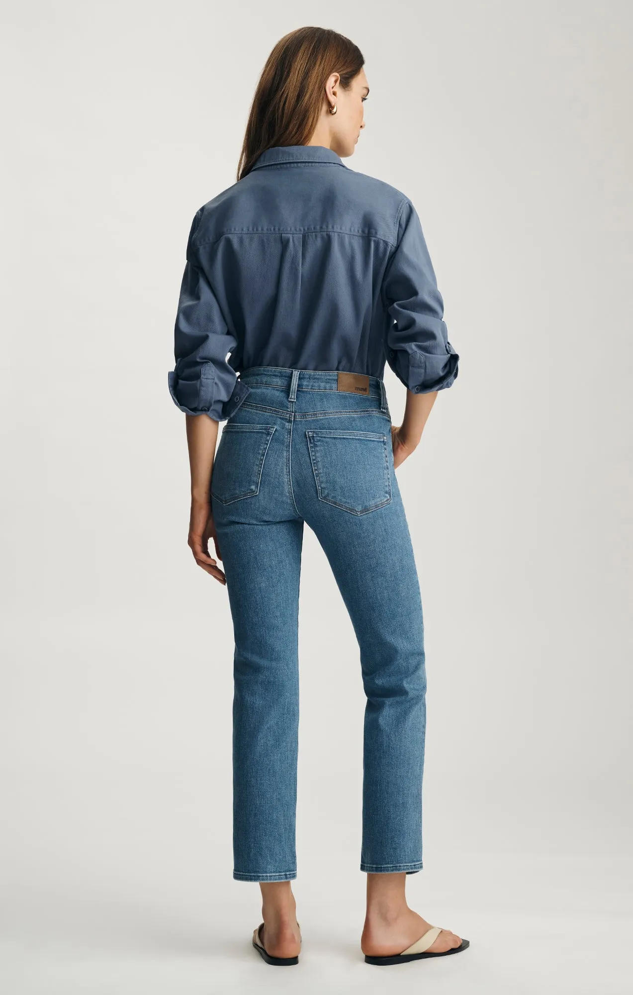 KENDRA STRAIGHT LEG IN MID BRUSHED FLEX BLUE sold by Mavi product image thumbnail 3