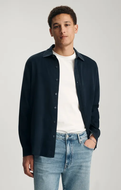 TENCEL™ BUTTON-UP SHIRT IN BLUE NIGHTS sold by Mavi