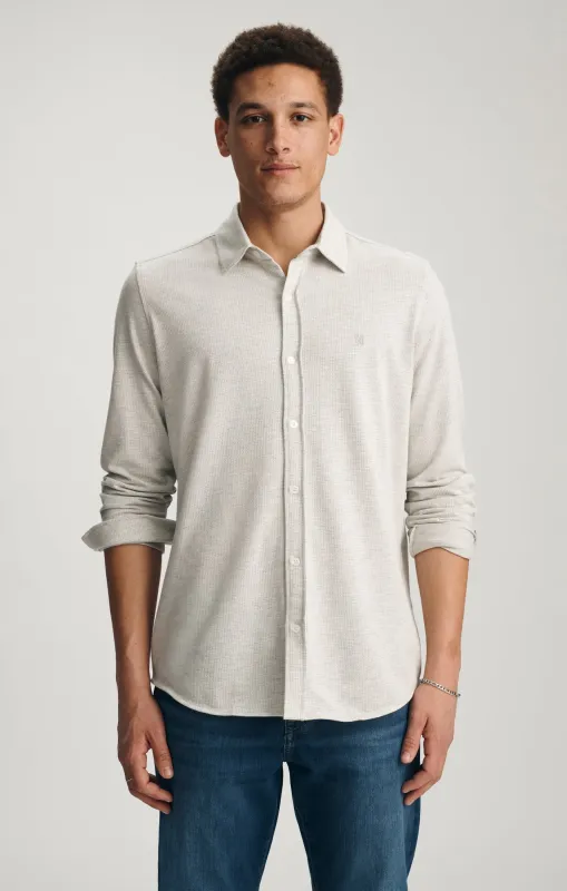 BUTTON-DOWN SHIRT IN HEATHER GREY made by Mavi