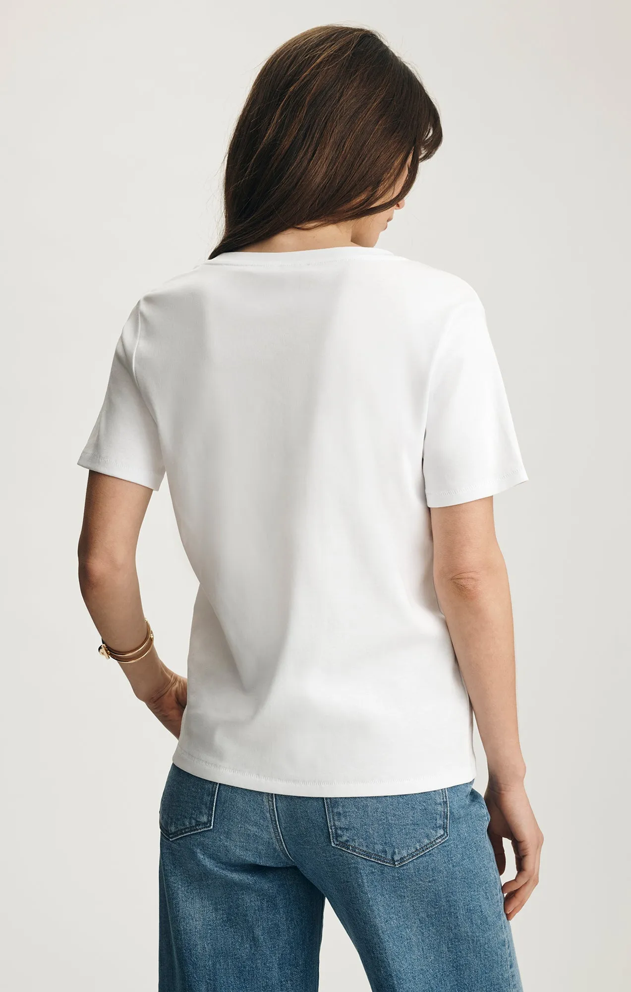 OLIVIA V-NECK T-SHIRT IN WHITE sold by Mavi product image thumbnail 2