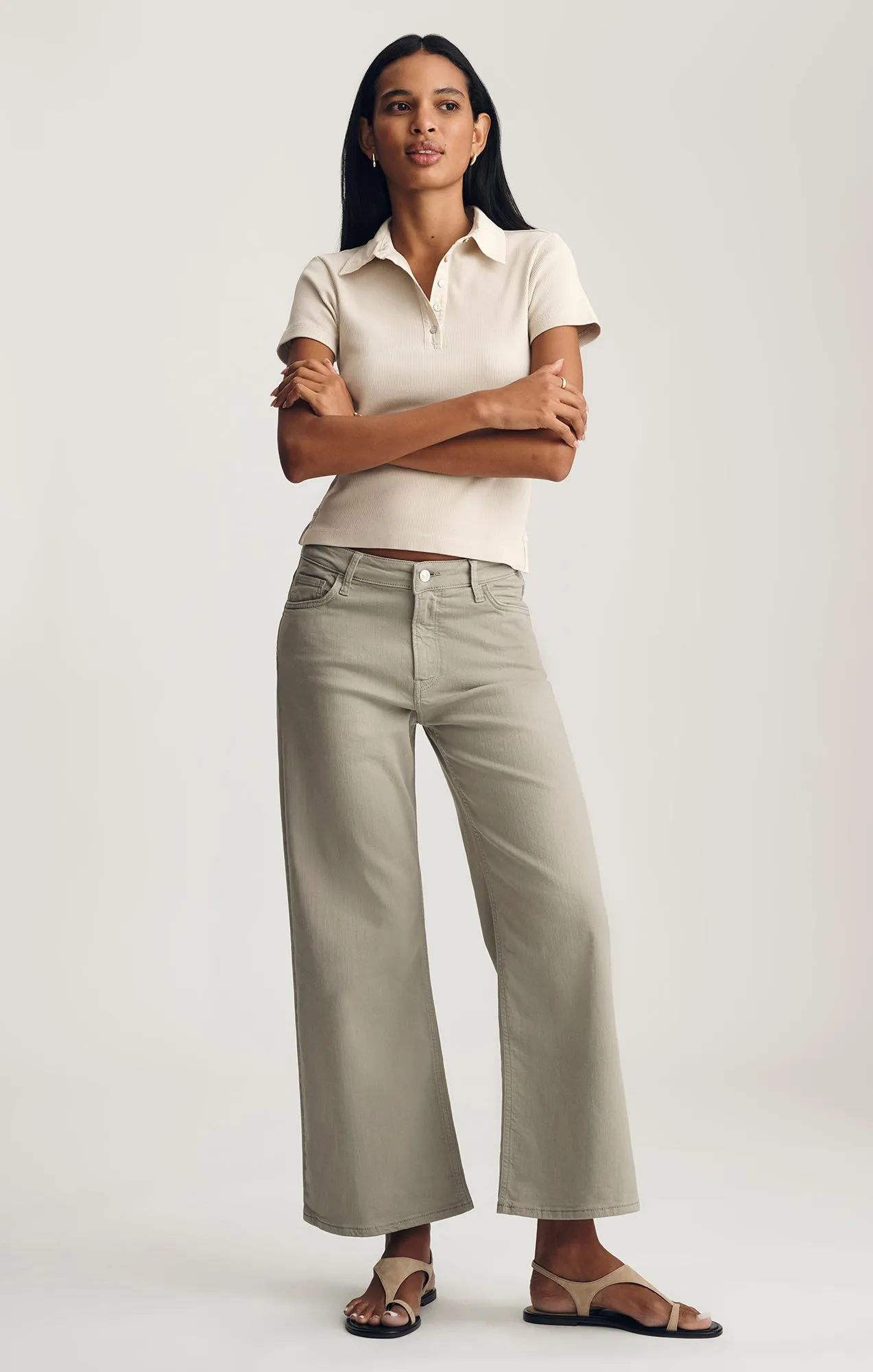 POLO T-SHIRT IN OYSTER GRAY sold by Mavi product image thumbnail 4