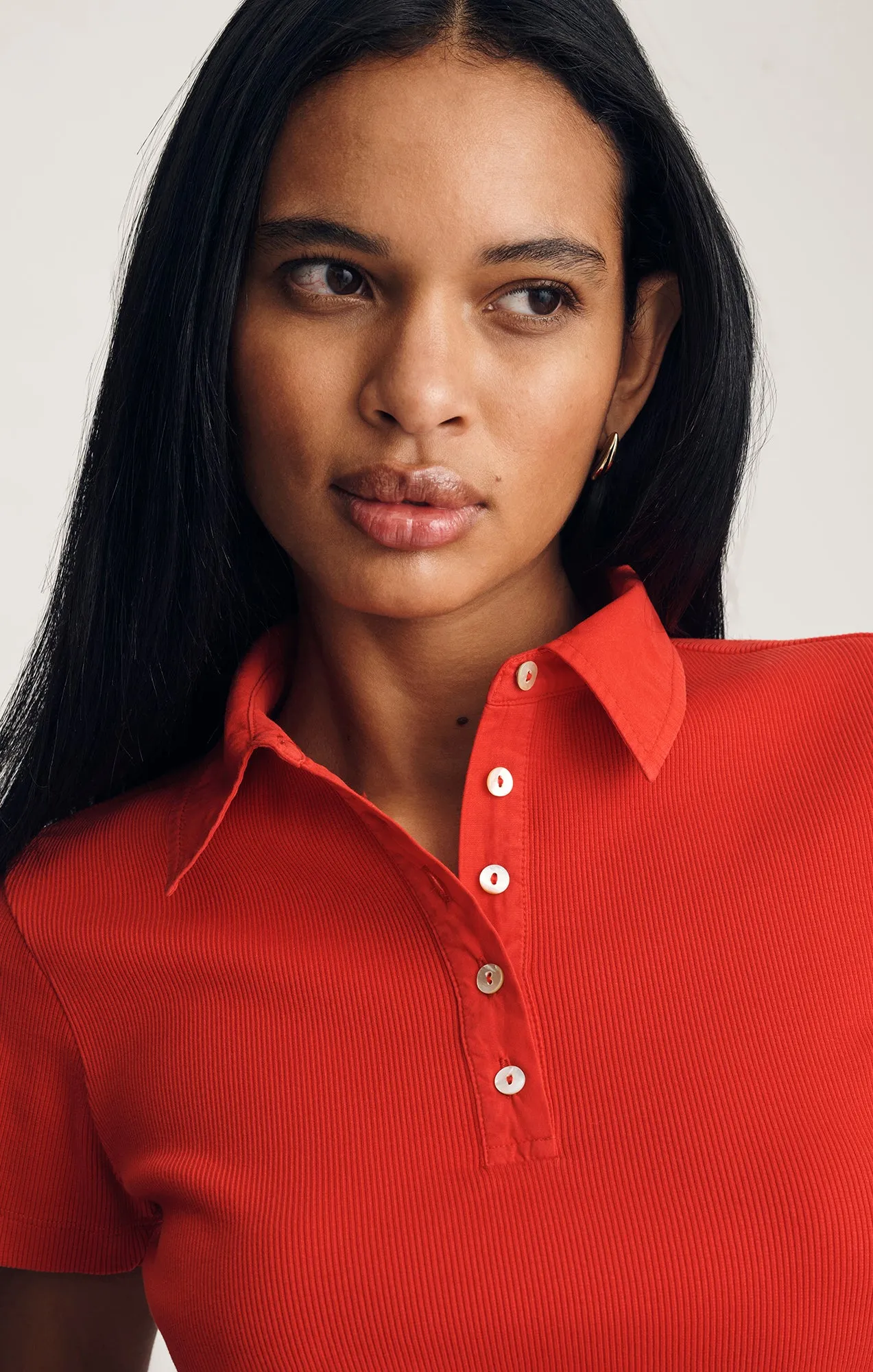 POLO T-SHIRT IN RED sold by Mavi product image thumbnail 3