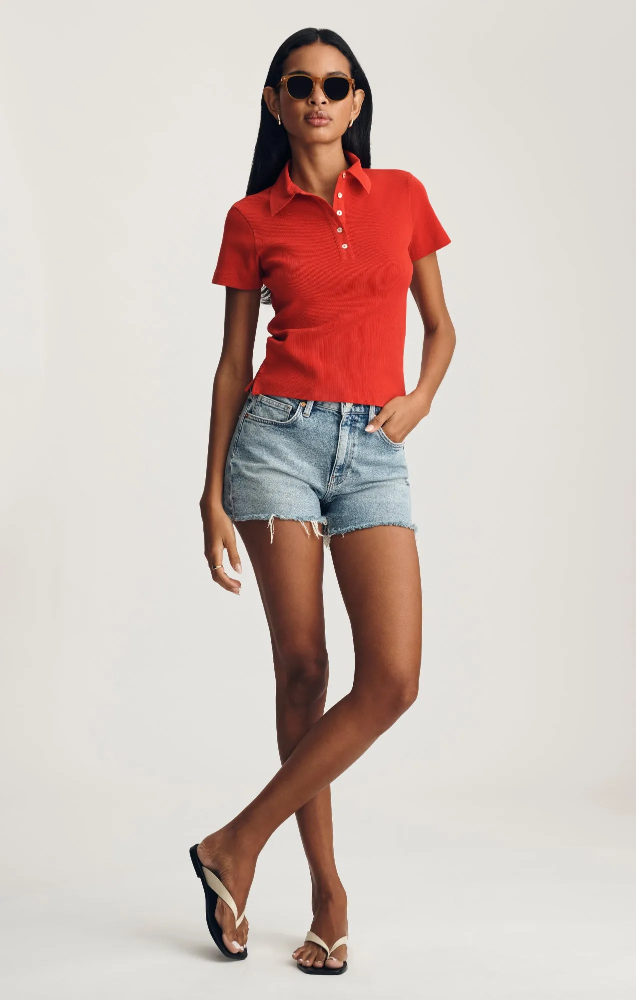 POLO T-SHIRT IN RED sold by Mavi product image thumbnail 2