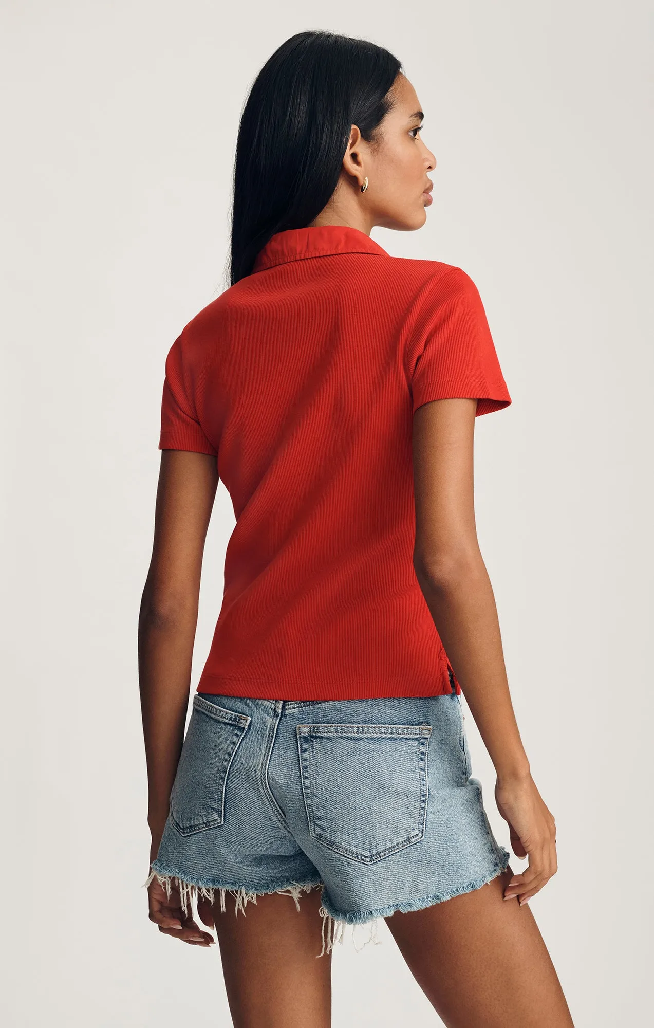 POLO T-SHIRT IN RED sold by Mavi product image thumbnail 4