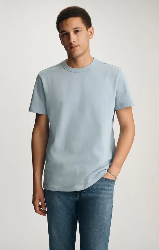 HERITAGE CREW NECK T-SHIRT IN DUSTY BLUE made by Mavi