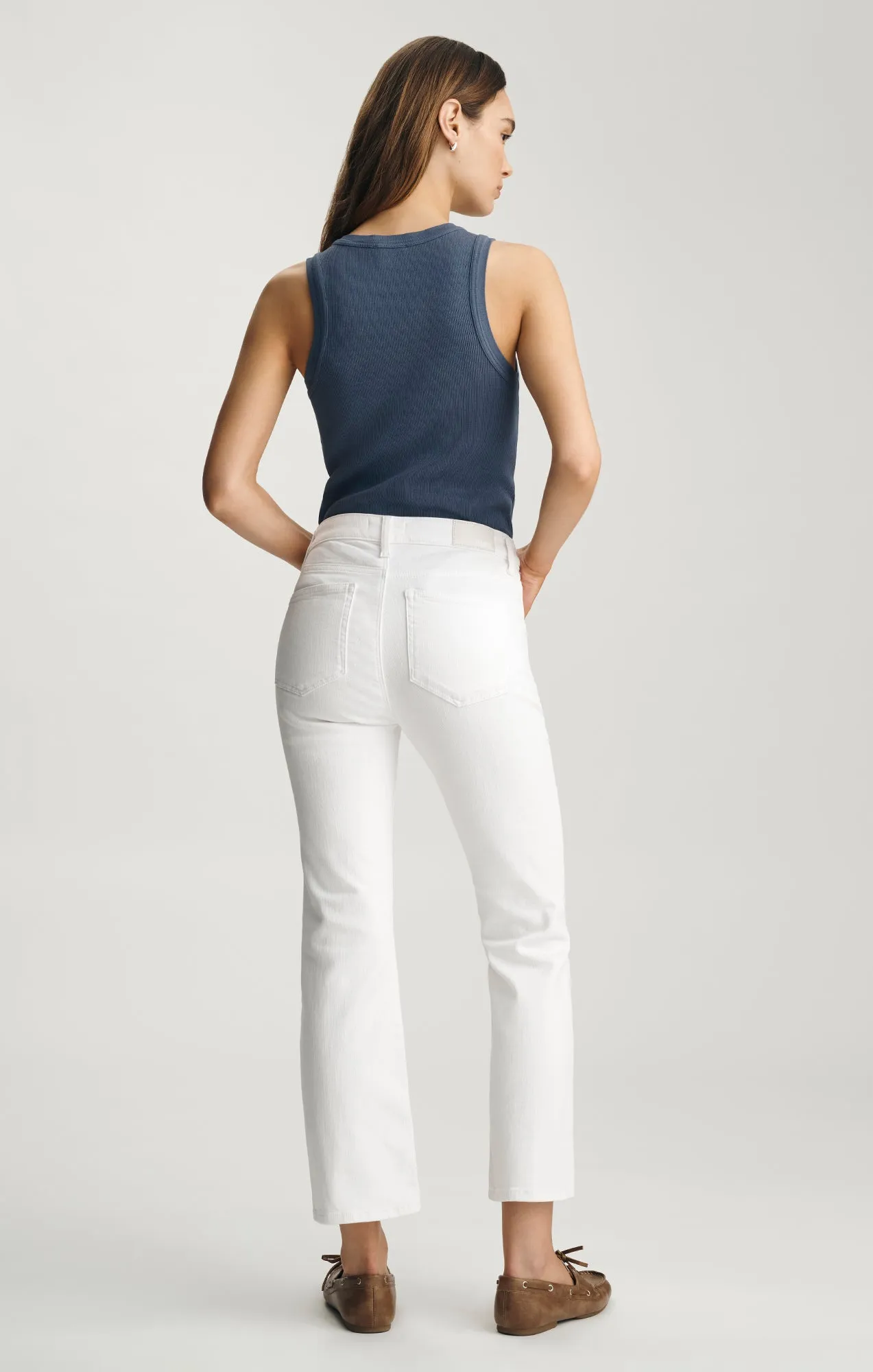 ANIKA CROPPED FLARE IN WHITE FLEX BLUE sold by Mavi product image thumbnail 3