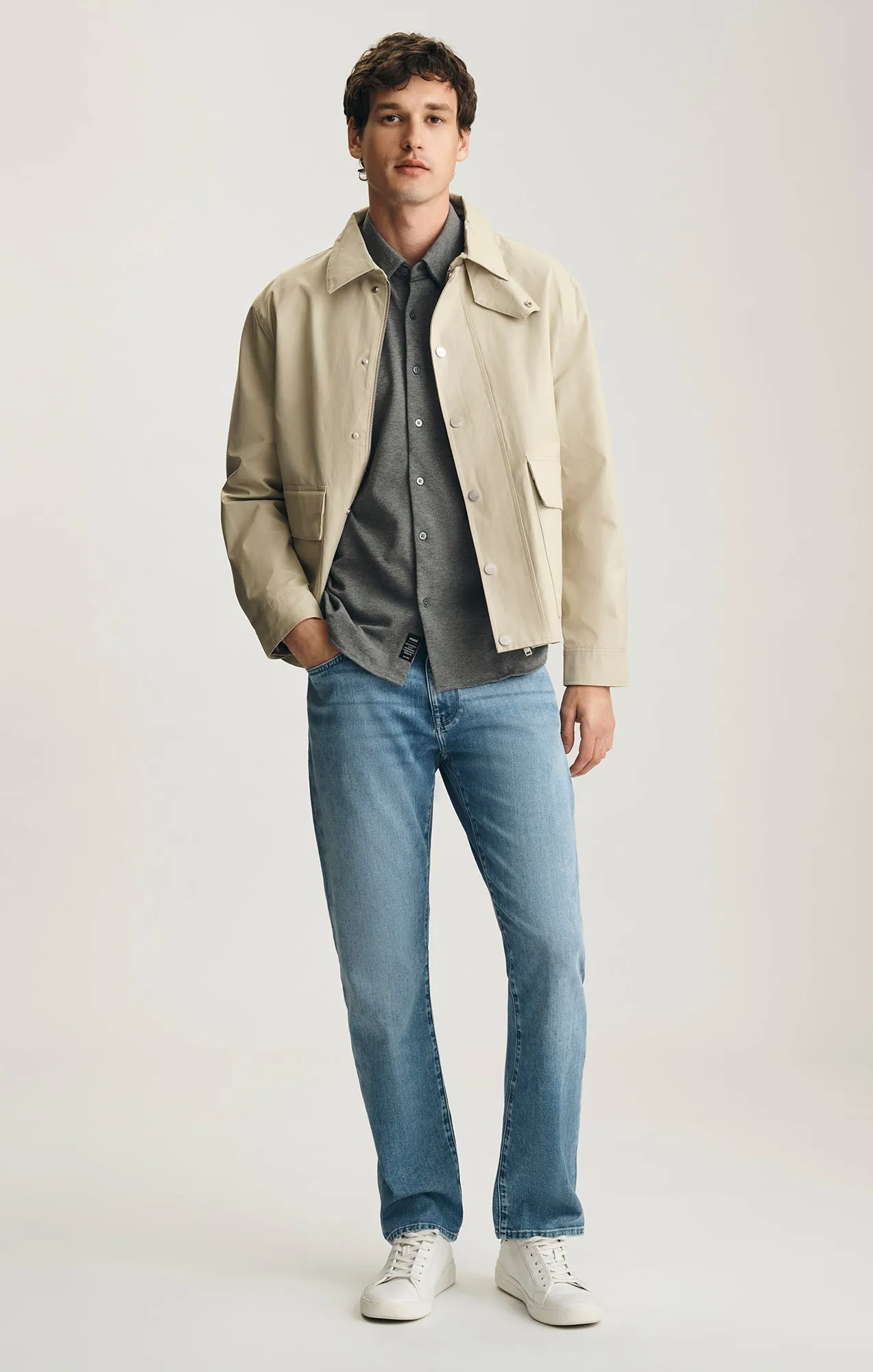 BUTTON-UP SHIRT IN DARK GREY MELANGE sold by Mavi product image thumbnail 4