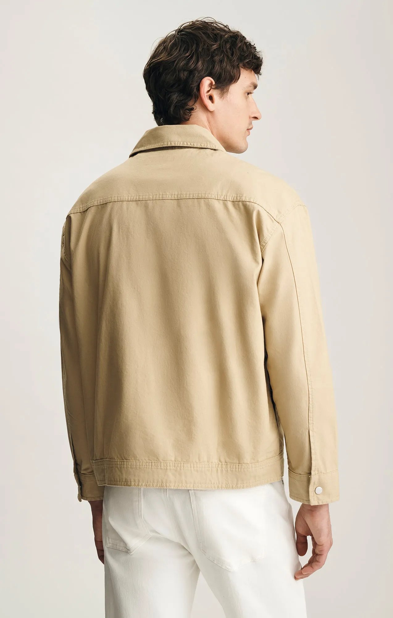 UTILITY OVERSHIRT IN OLIVE GRAY sold by Mavi product image thumbnail 3