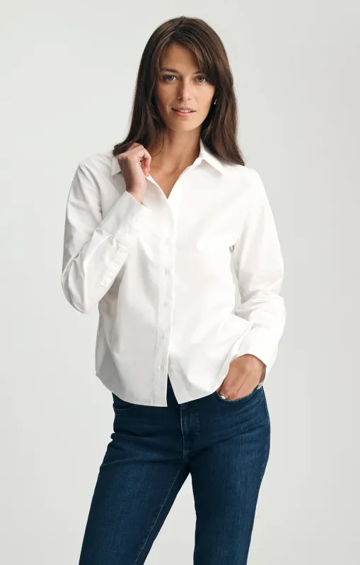 TAILORED LONG SLEEVE BUTTON-UP SHIRT IN WHITE made by Mavi