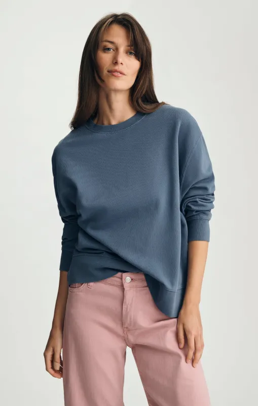 CREW NECK SWEATSHIRT IN BLUE INDIGO made by Mavi