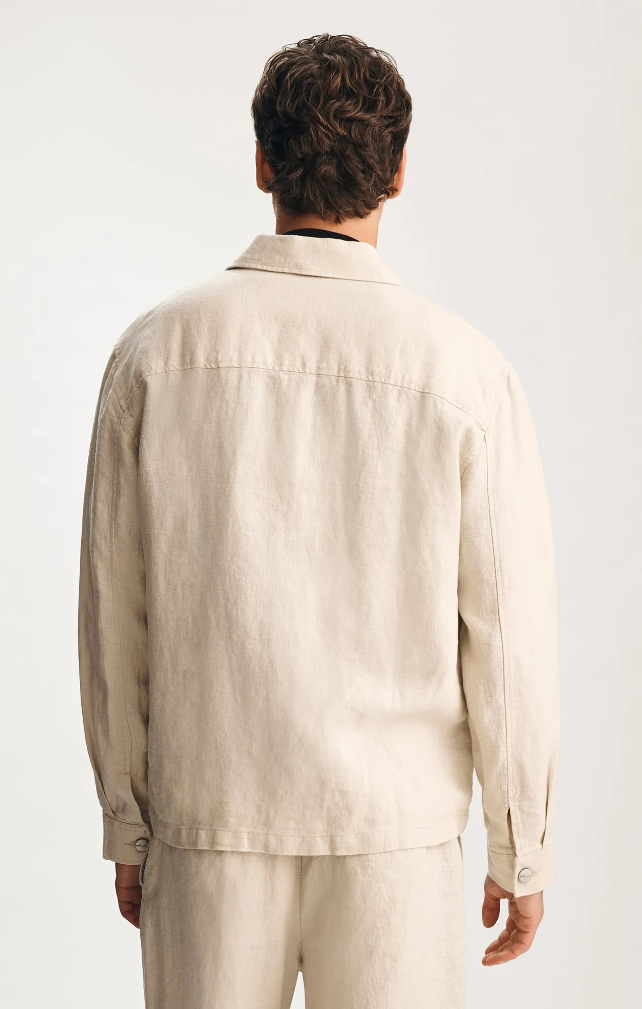 LINEN OVERSHIRT IN MOONSTRUCK sold by Mavi product image thumbnail 2
