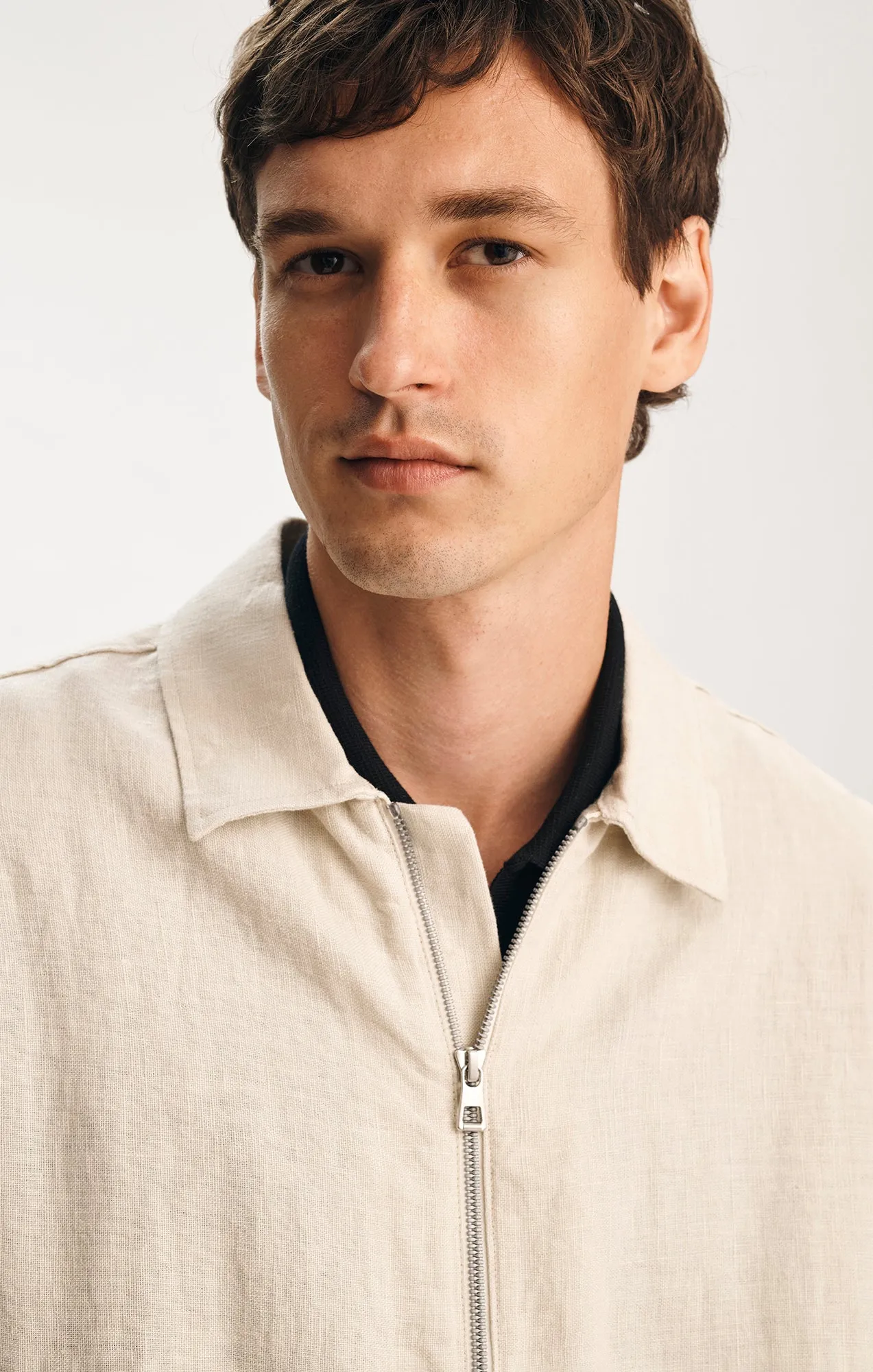 LINEN OVERSHIRT IN MOONSTRUCK sold by Mavi product image thumbnail 4