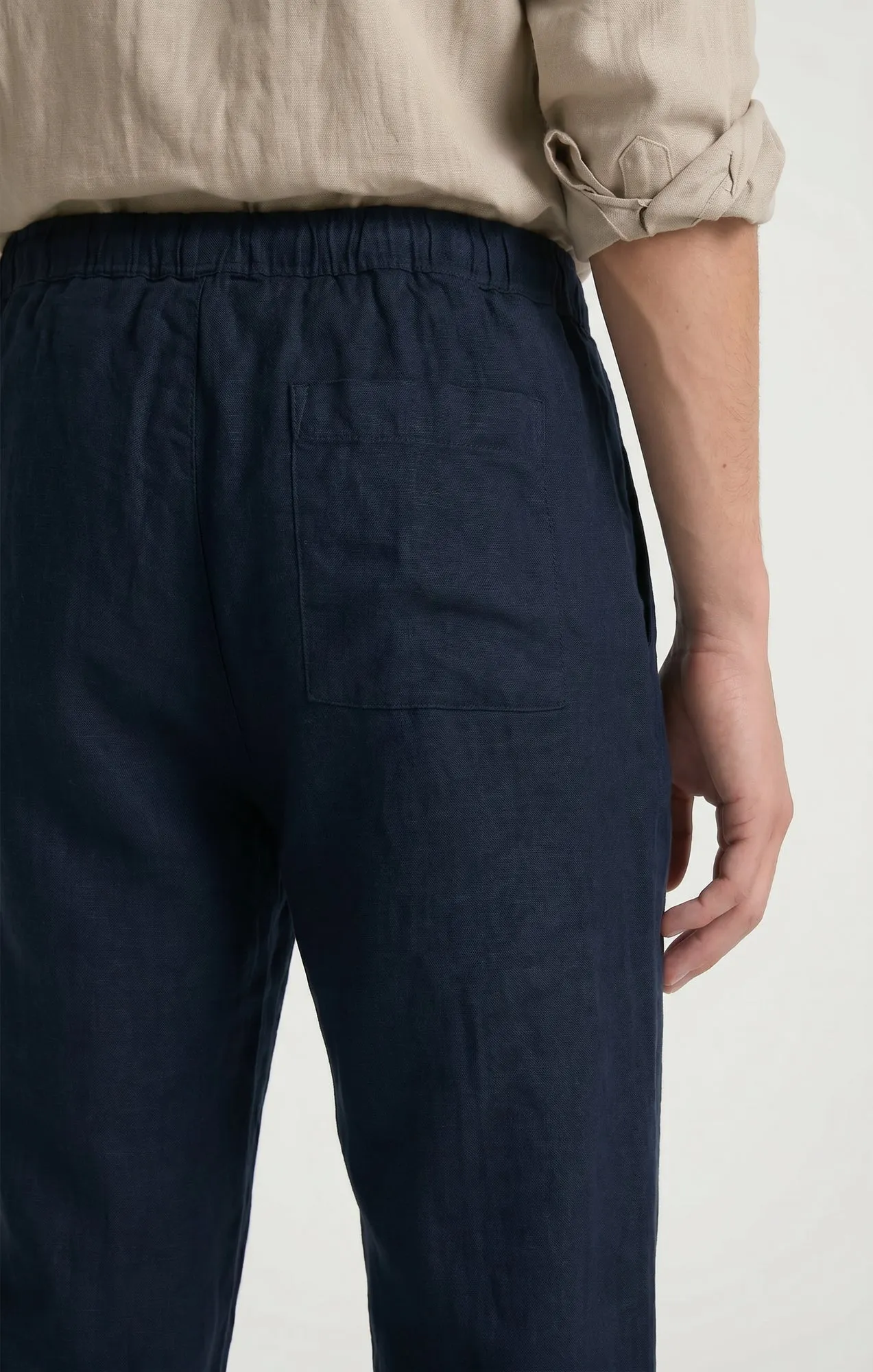 LINEN PANTS IN DARK SAPPHIRE sold by Mavi product image thumbnail 4