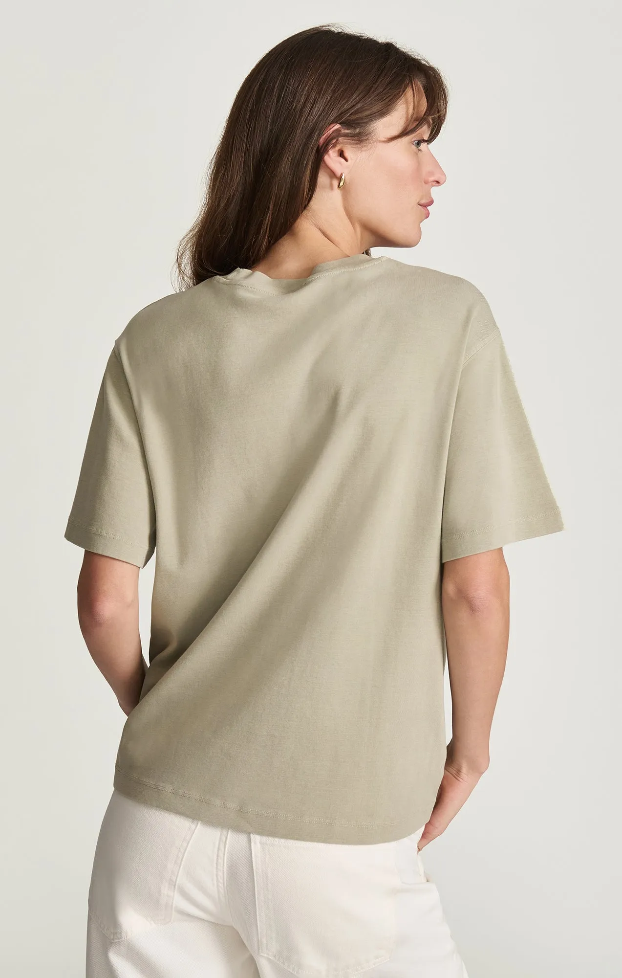CREW NECK T-SHIRT IN SEAGRASS sold by Mavi product image thumbnail 3