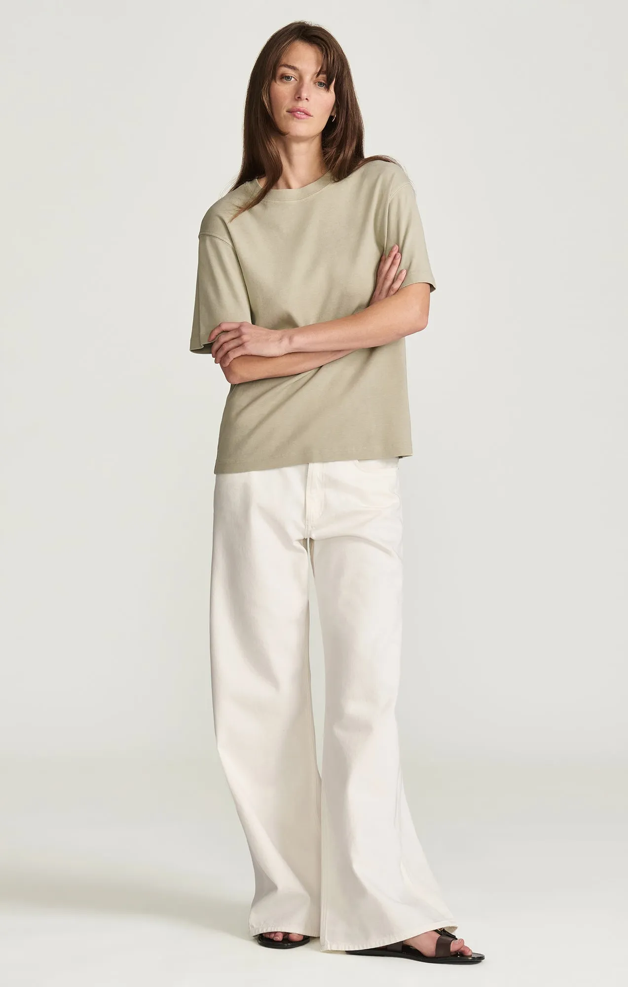 CREW NECK T-SHIRT IN SEAGRASS sold by Mavi product image thumbnail 2