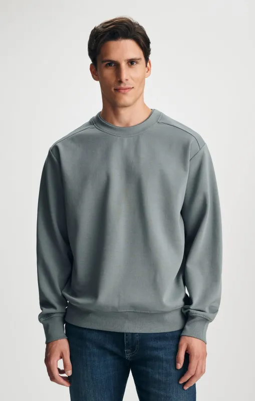 FLEECE CREW NECK SWEATSHIRT IN STORMY WEATHER made by Mavi