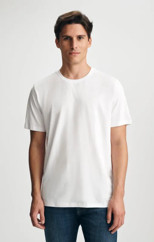 PIMA CREW NECK T-SHIRT IN WHITE made by Mavi