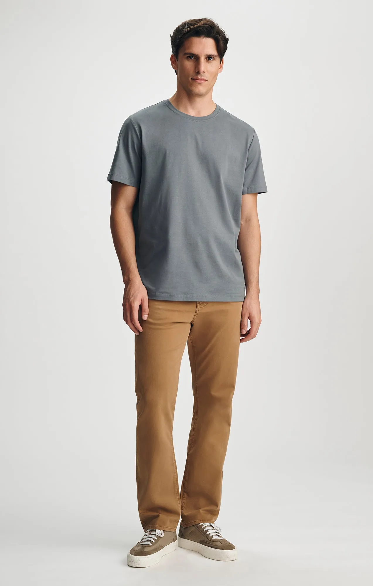 PIMA CREW NECK T-SHIRT IN STORMY WEATHER sold by Mavi product image thumbnail 2