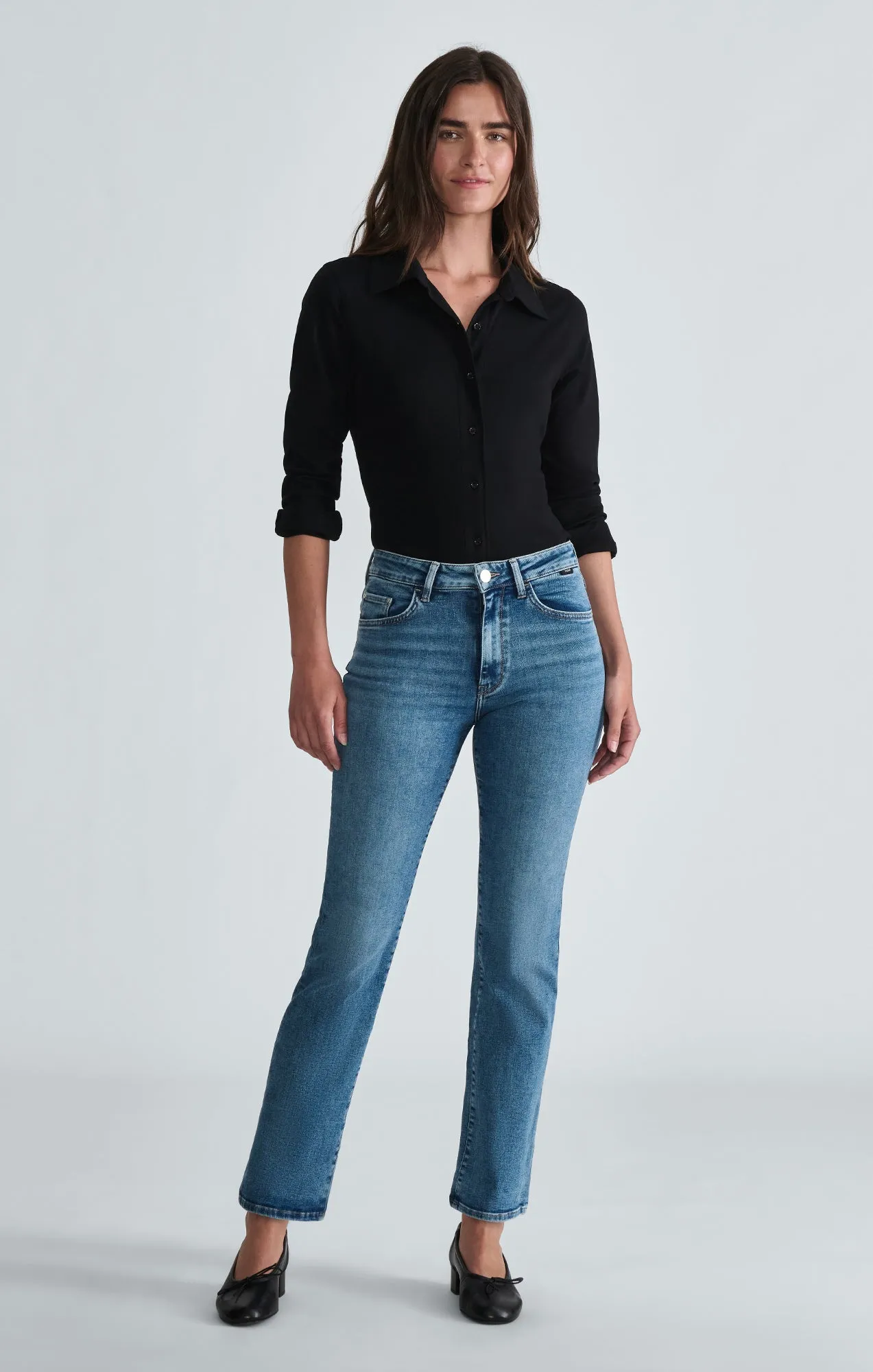 SLIM BUTTON-UP SHIRT IN BLACK sold by Mavi product image thumbnail 2