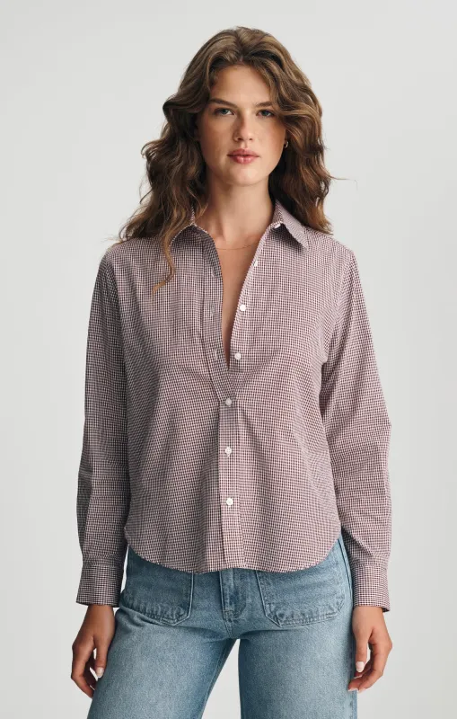BUTTON-UP SHIRT IN WINDSOR WINE CHECK made by Mavi