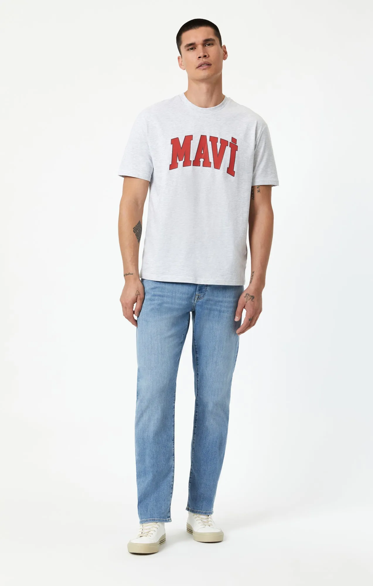 MAVI LOGO T-SHIRT IN KAR MELANGE sold by Mavi product image thumbnail 5