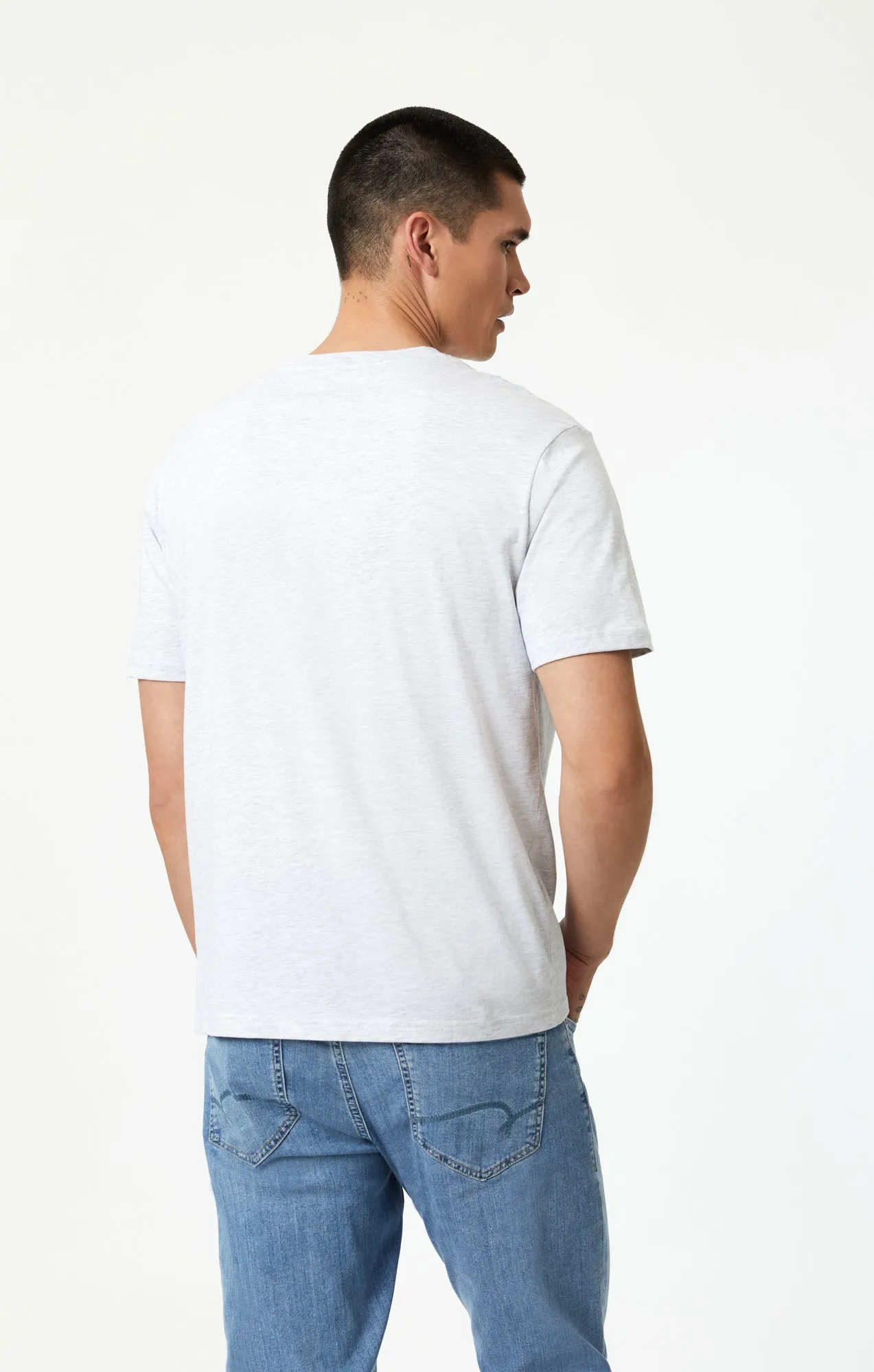 MAVI LOGO T-SHIRT IN KAR MELANGE sold by Mavi product image thumbnail 4