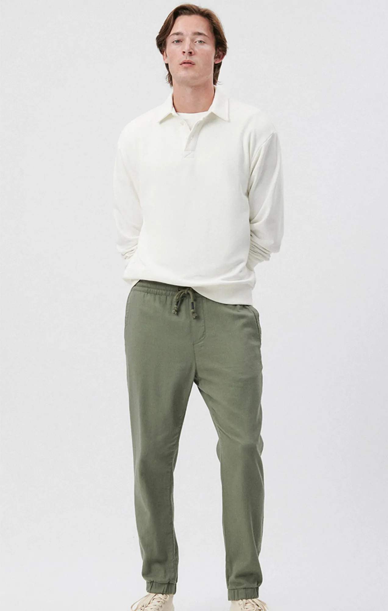 JOGGER PANTS IN AGAVE GREEN sold by Mavi product image thumbnail 2