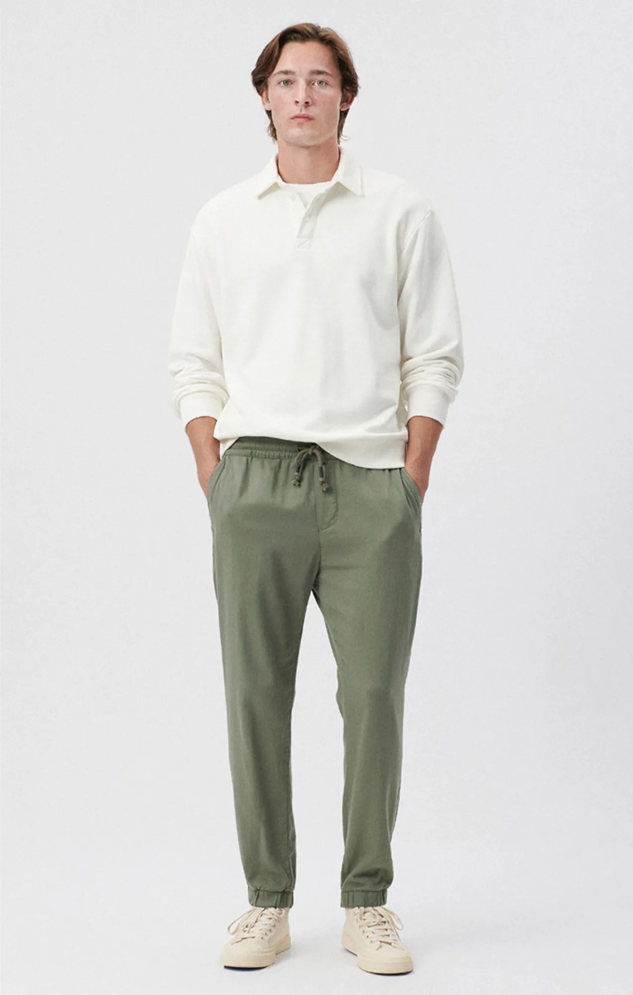 JOGGER PANTS IN AGAVE GREEN sold by Mavi