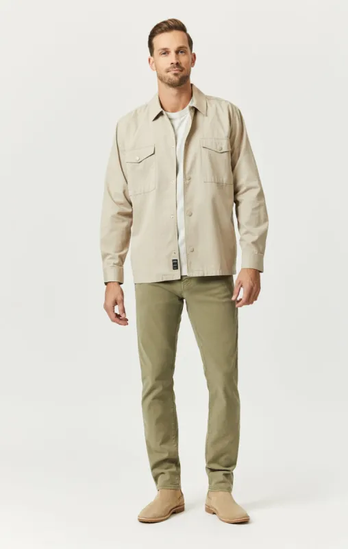 MILTON SLIM STRAIGHT CHINO IN DEEP GREEN LUXE TWILL made by Mavi