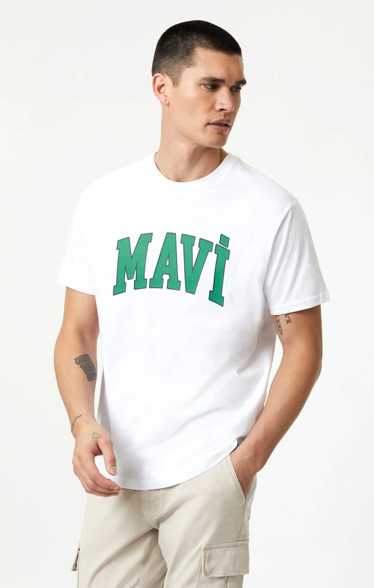 MAVI LOGO T-SHIRT IN WHITE sold by Mavi product image thumbnail 2