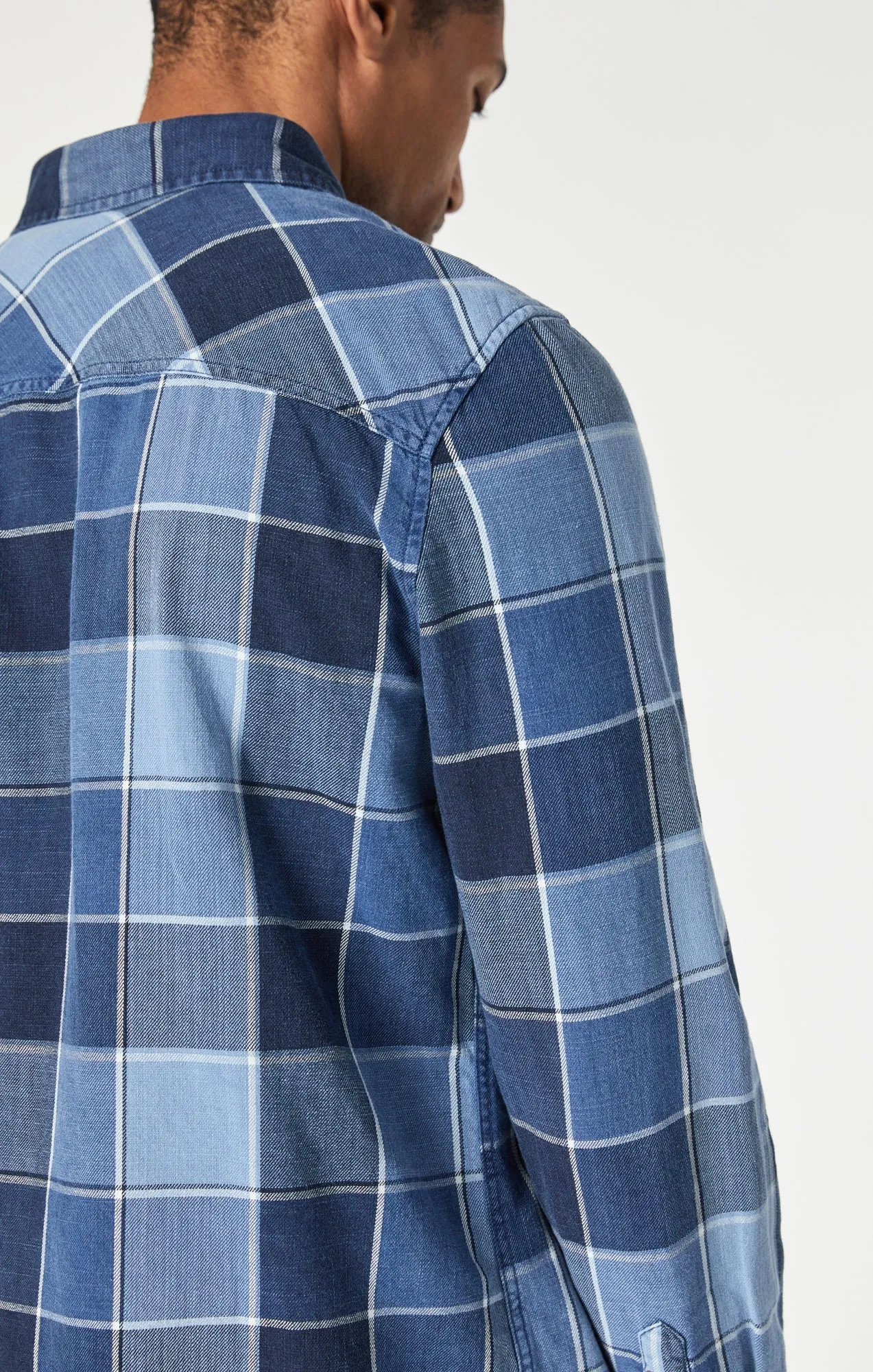 CHECK SHIRT IN INDIGO CHECK sold by Mavi product image thumbnail 5