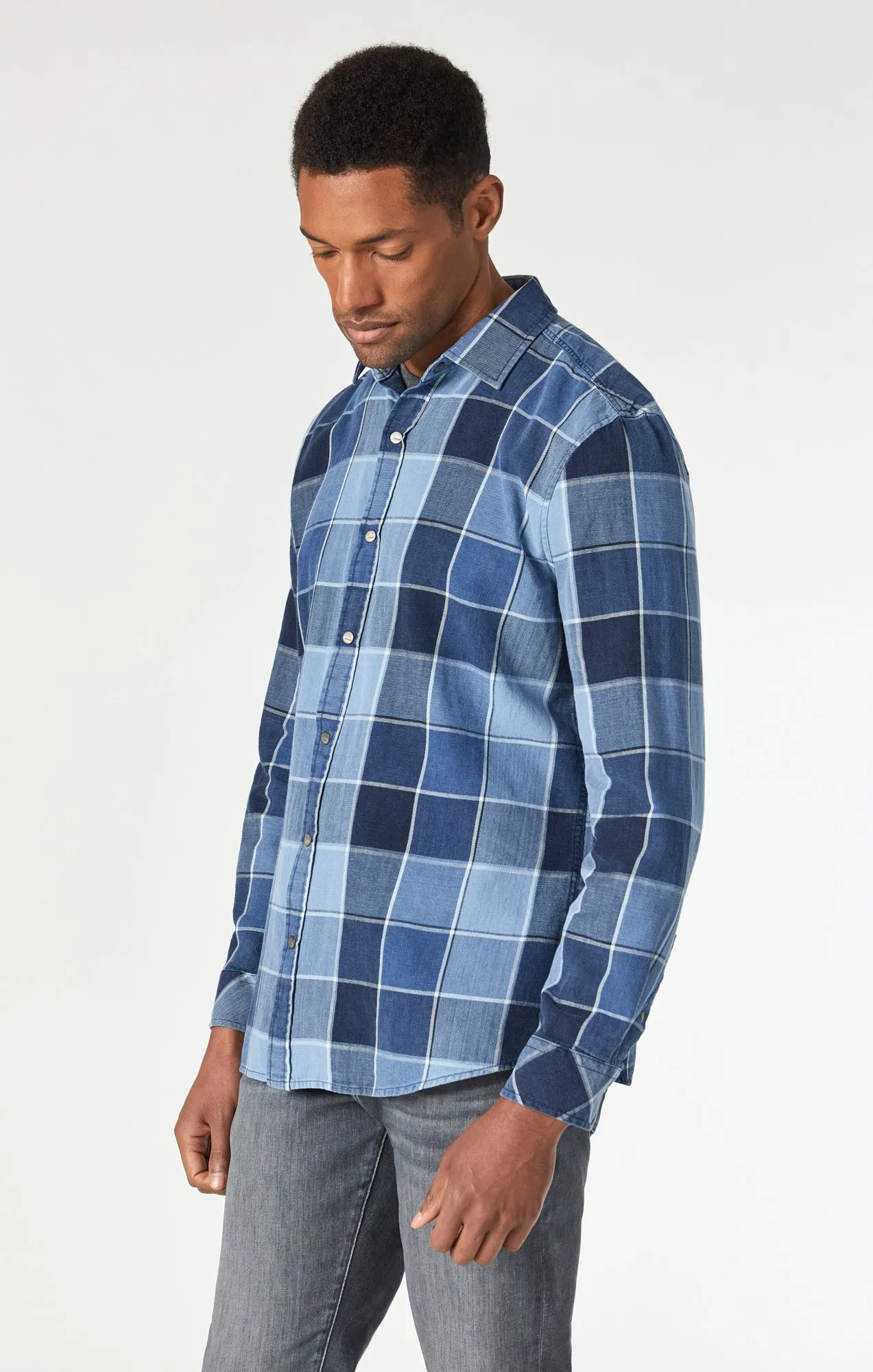 CHECK SHIRT IN INDIGO CHECK sold by Mavi product image thumbnail 2