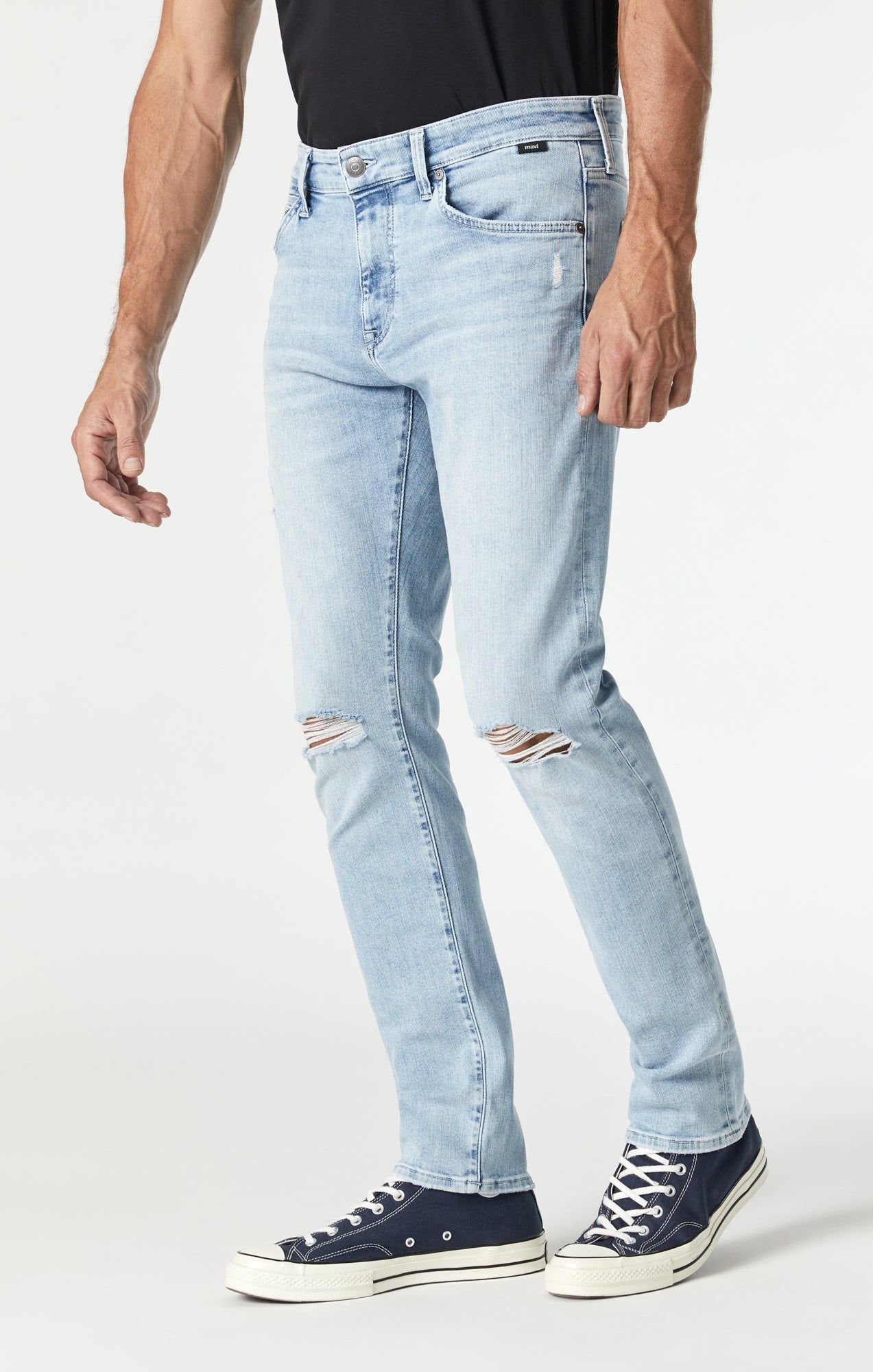 JAKE SLIM LEG IN BLEACHED RIPPED ORGANIC VINTAGE sold by Mavi product image thumbnail 4