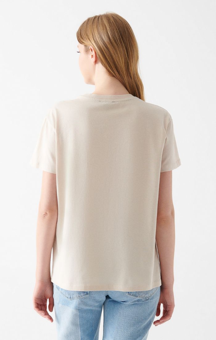 WOMEN'S SHORT SLEEVE T-SHIRT IN LIGHT GREY sold by Mavi product image thumbnail 2